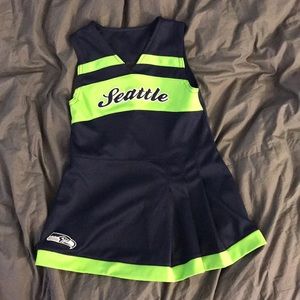 Sz 4T Seattle Seahawks cheerleader dress EUC